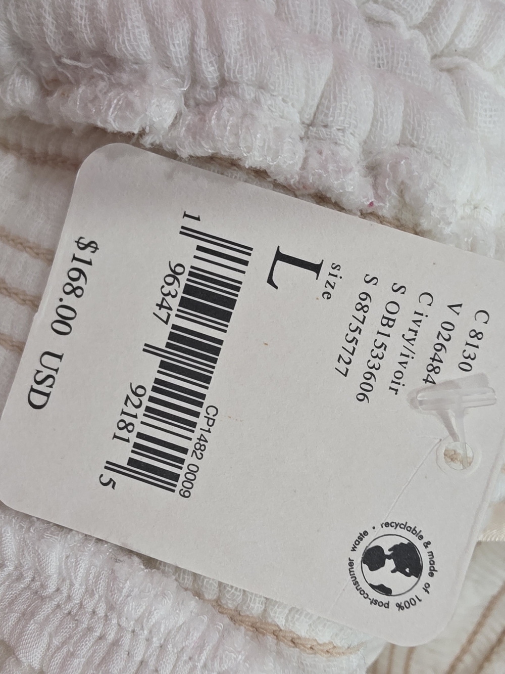 Free People White Maxi Dress with Tan Embroidery - Picture 6 of 6